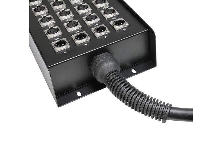 Stageboks 16/4, Metalboks med håndtak, 15m 